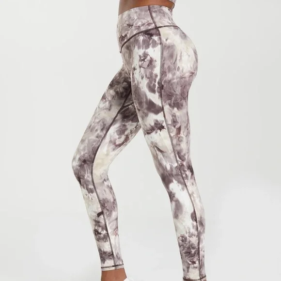 Gymshark Elevate Leggings size XL Cement Brown Spray Dye - Picture 4 of 11